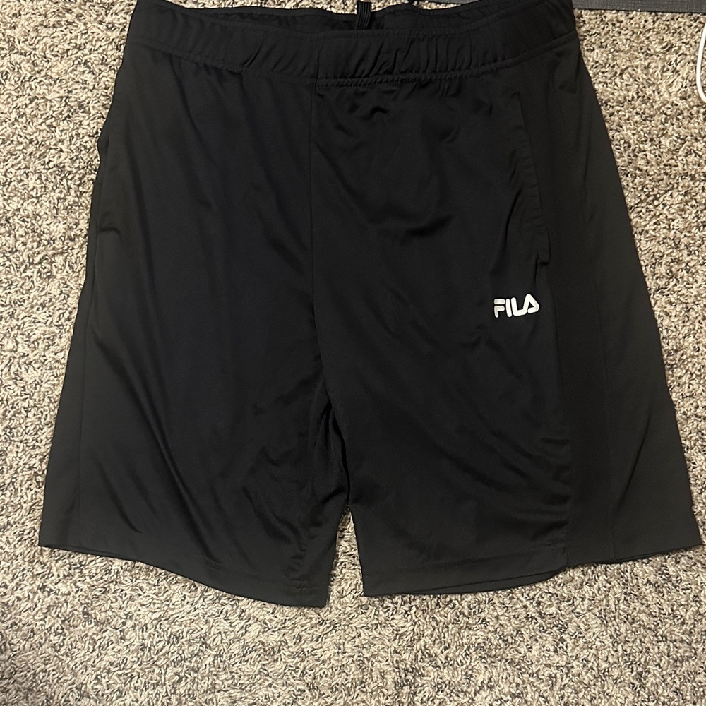 Fila Men's Black Athletic Shorts